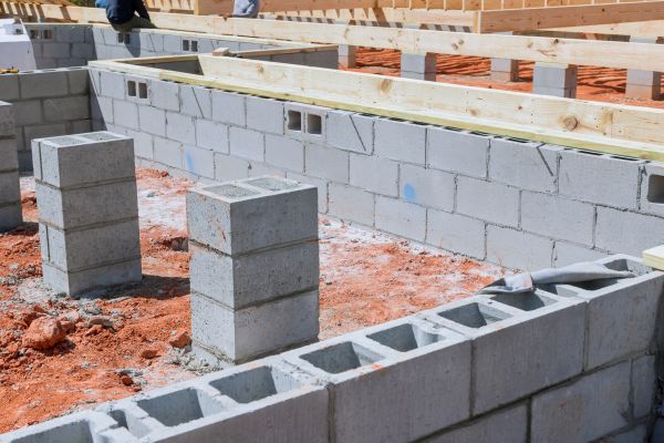 Cement Block Installation in Sioux Falls
