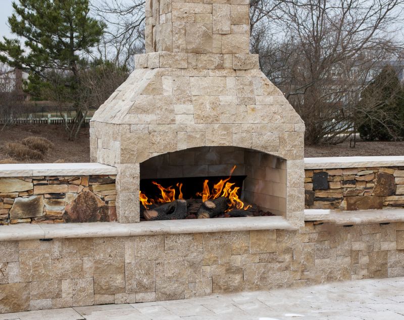Stone Fireplace
